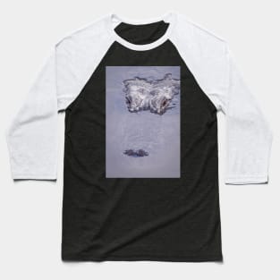 Alligator Lurking In the Water Baseball T-Shirt